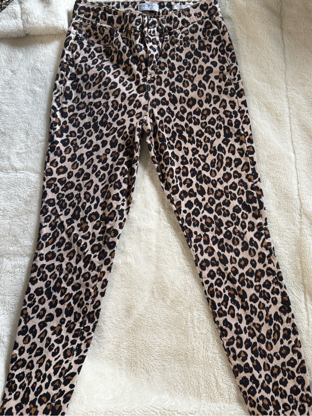 sofia by sofia vergara Kids Leopard Print Leggings - Black & Tan
